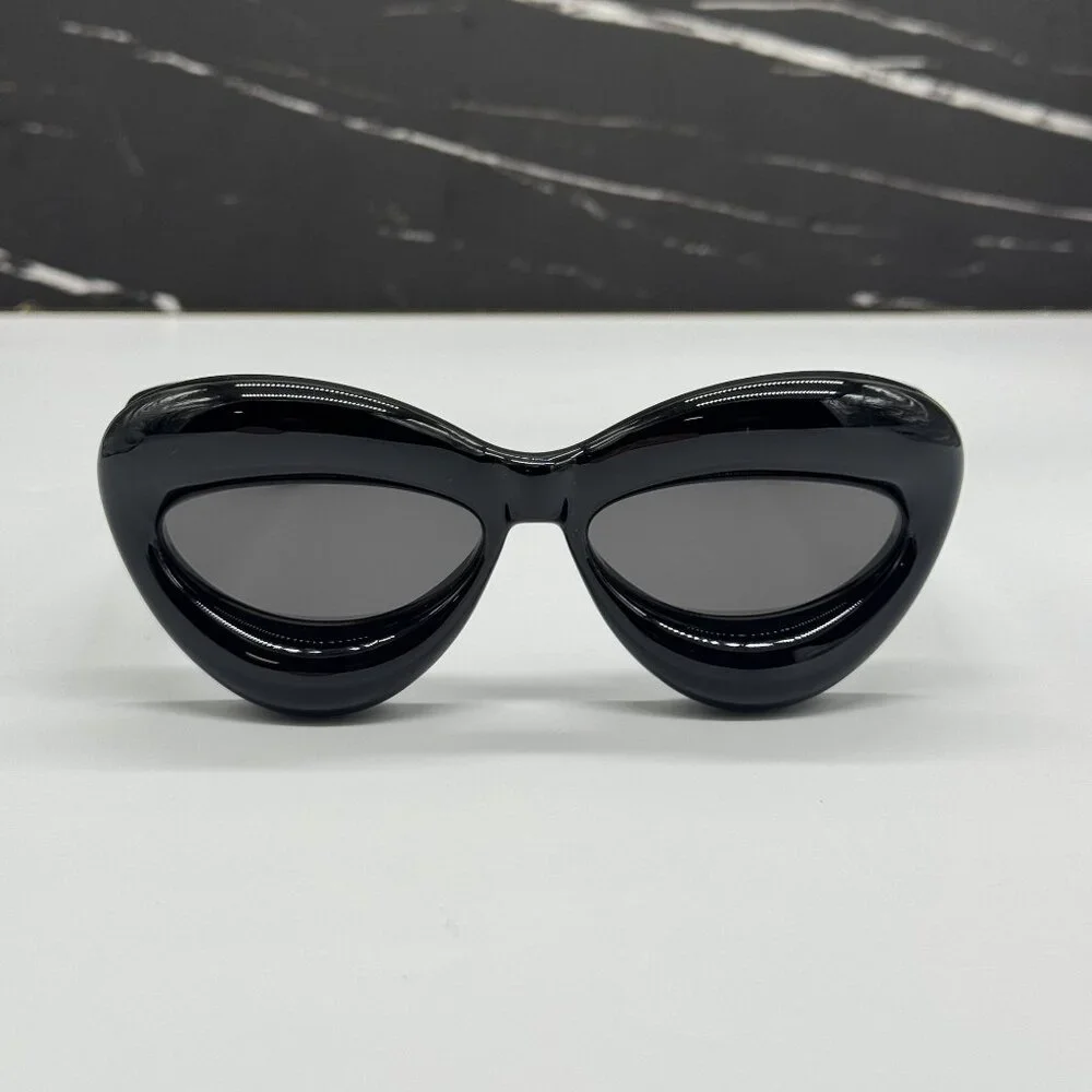 NEW LOEWE LW40097I 01A BLACK WOMEN SUNGLASSES LOEWE